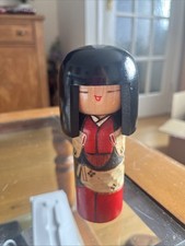 vintage kokeshi japanese wooden doll