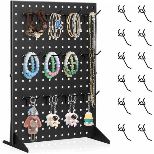 Metal pegboard display stand - metal,