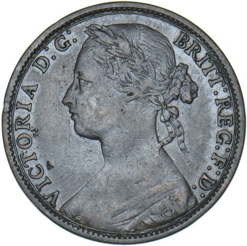 1879 penny victoria british - 1879,