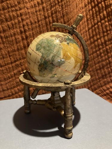Stunning small brass globe