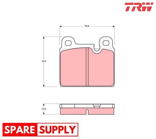 Brake pad set disc - brake, for