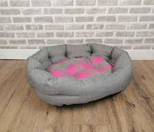 Small Washable Grey /Pink Dog