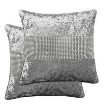 Set of 2 Crushed Velvet