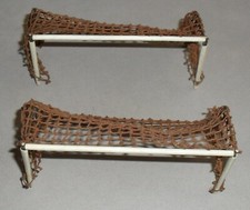 Subbuteo Table Football Deluxe METAL GOALS Set N NN 1950s VINTAGE RARE