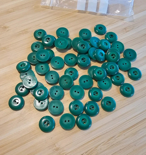 Vintage green teal plastic - green,