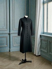 The Wool Makers Charcoal Grey Long Wool Winter Coat UK 8/10 Lined BNWT