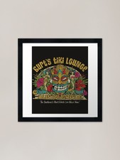 Burt's Tiki Lounge Framed Art