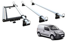Van Roof Rack 3 Bars for PEUGEOT BIPPER - TITAN WorkReady - With Rear Roller Kit