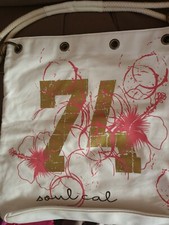 Brand New: Soul Cal Canvas Shopper Bag 17.5" x 16.5" 