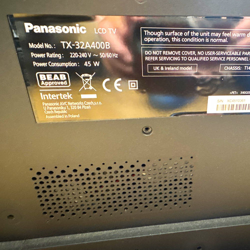Panasonic 32a400b 32in lcd - 32in,