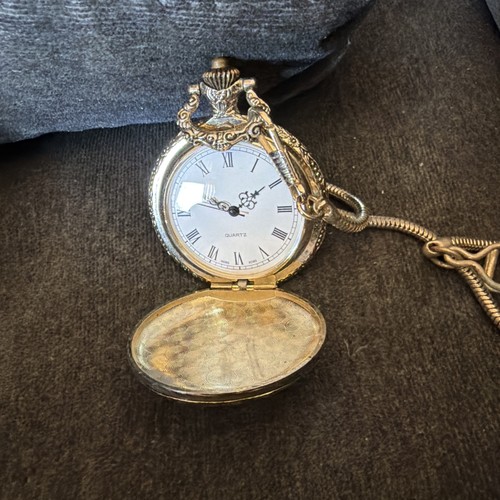 Quartz pocket watch silver - pocket,