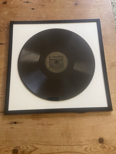 Vintage framed shellac 78rpm - shellac,