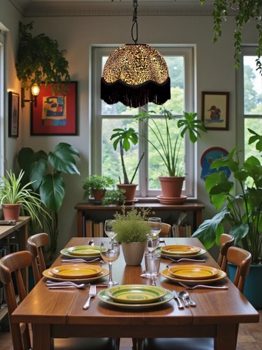 Leopard print table lamp