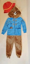 Paddington Bear Dress Up Costume All-in-One Outfit Age 4-5 Years With Hat