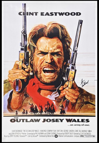 Clint eastwood signed 27x40 - clint,