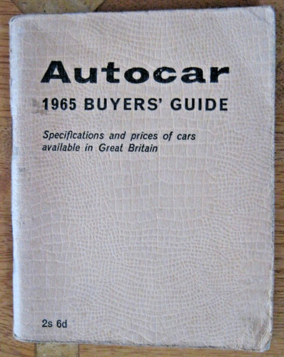 Autocar buyers guide 1965 - autocar,
