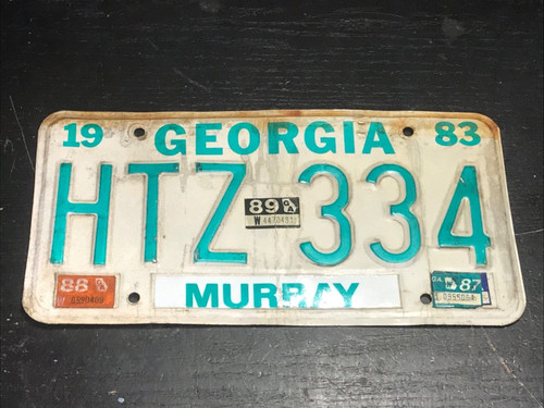Vintage 1983 georgia - 1983, license
