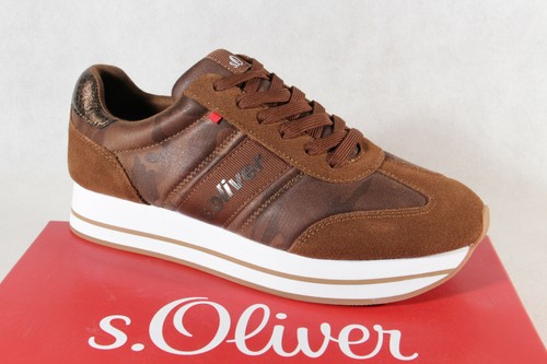 Oliver sneakers shoes brown - s.oliver,