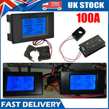 AC Power Watt Meter 100A LCD