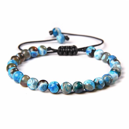 Natural gemstone blue agate - natural,