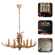 Retro Brown Antler Chandelier