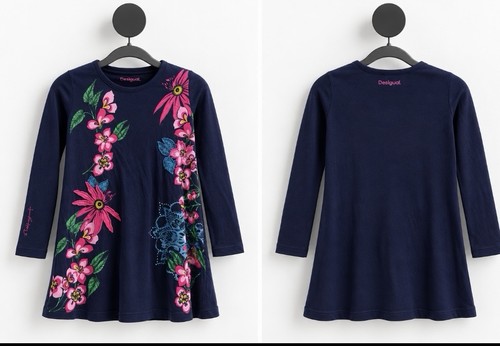 Desigual girls navy floral - navy,