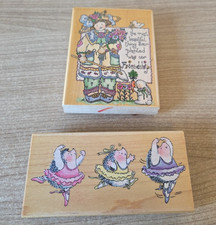 Penny Black Wood Mounted Rubber Stamps 731K Garden Friends & 2361K Hedgehogs