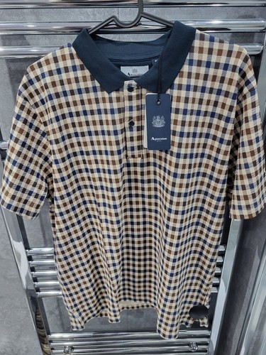 Aquascutum mens polo shirt - polo, xl