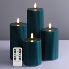 Eywamage Teal Blue Ribbed