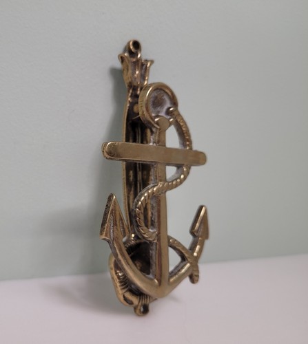 Vintage brass door knocker - brass,