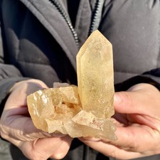 160G Natural citrine cluster
