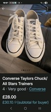 Converse White Ladies Trainers