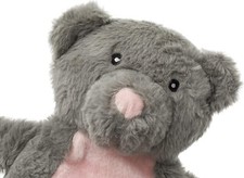 Hot Water Bottle With Cover Grey Teddy Bear Faux Fur Kids Cute Animal Heat Pad