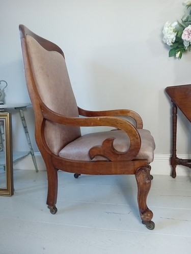 Scottish armchair scroll arms - scottish,