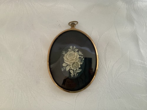 Vintage flowers cameo - "flowers, cameo"