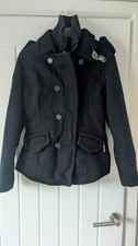 Superdry ladies pea coat - pea,