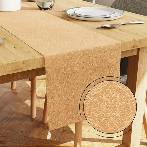 Gold table runner tasselled - runner,