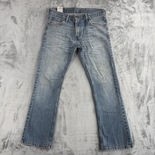 Levis 527 Jeans W30 L30 Mens Light Blue Slim Bootcut Fit Stretch Denim