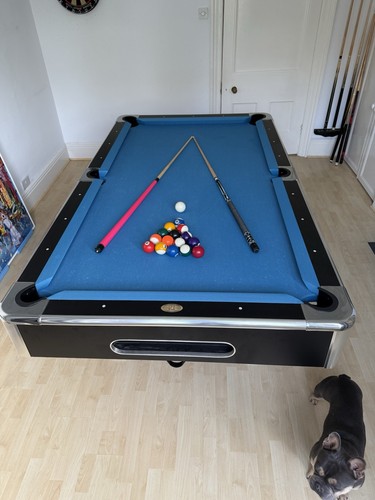 Pool table blue felt - pool, felt,