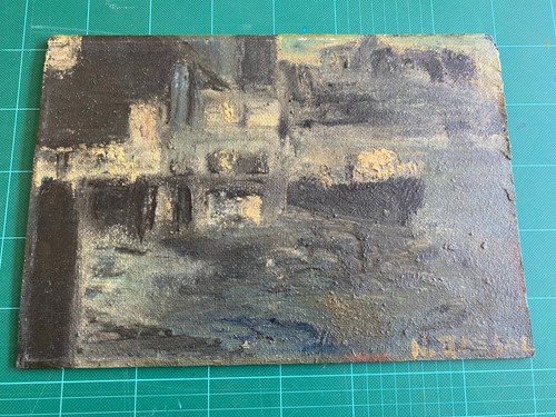 Oil board muted colour - on,