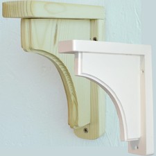 10, 13, 15, 18, 20, 25, 30 cm Natural Wooden Shelf Bracket Eco Friendly Gallows