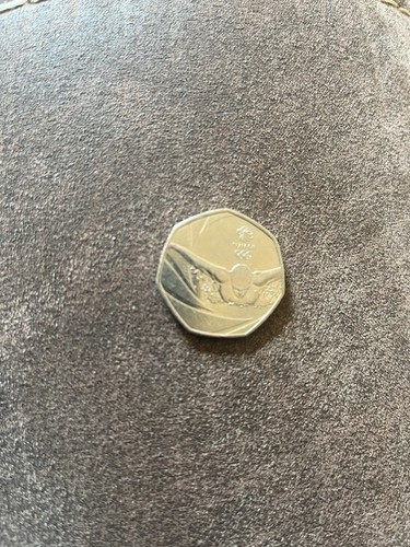 50p team 2016 swimming coin - swimming,