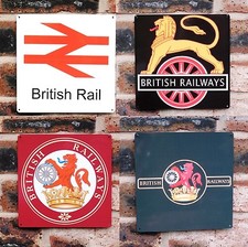 Metal Railway Sign | British