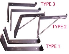 Rustic Shelf Brackets Scaffold
