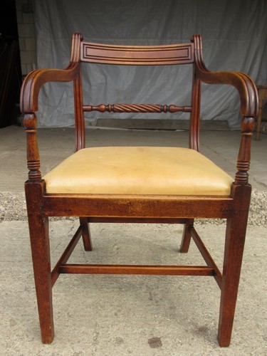 Georgian mahogany armchair