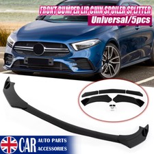 Gloss Black Car Front Bumper Protector Lip Splitter Spoiler Bodykit Body Kit Set