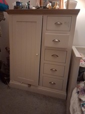 Oak Tall Boy Wadrobe With