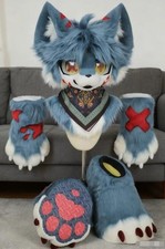 Fursuit Long haired Dog Fox