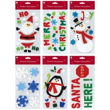 Single Christmas Small Window Gel Decorations Stickers