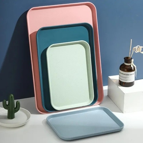 Plastic serving tray - anti, slip